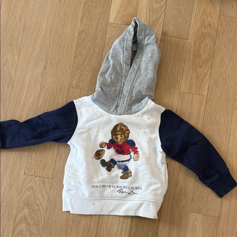 Polo by Ralph Lauren Kids Hoodie - White, Gray, and Blue